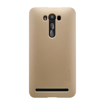 Husa Asus Zenfone 2 ZE500CL Nillkin Frosted Shield Auriu + Folie de protectie-1