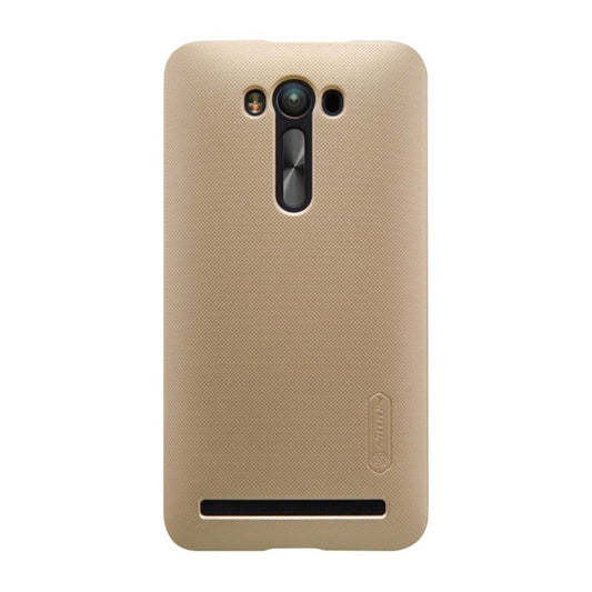 Husa Asus Zenfone 2 ZE500CL Nillkin Frosted Shield Auriu + Folie de protectie-1