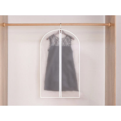 Husa de Depozitare cu Fermoar, Flippy, pentru Haine, de Protectie, pentru Voiaj, Netesut, Rezistent la Praf, 60x100 cm, Transparent-Alb-5