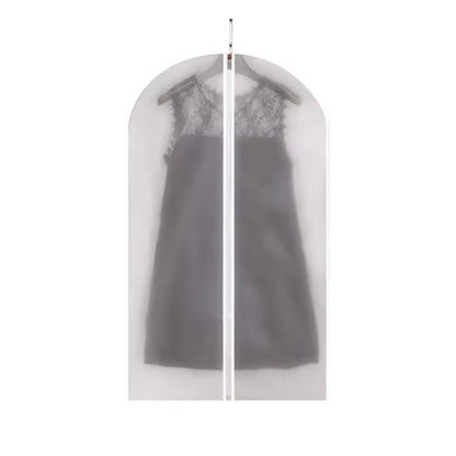 Husa de Depozitare cu Fermoar, Flippy, pentru Haine, de Protectie, pentru Voiaj, Netesut, Rezistent la Praf, 60x100 cm, Transparent-Alb-0