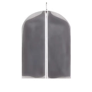 Husa de Depozitare cu Fermoar, Flippy, pentru Haine, de Protectie, pentru Voiaj, Netesut, Rezistent la Praf, 60x80 cm, Transparent-Alb-0