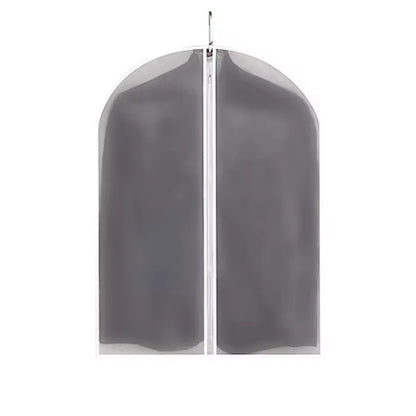 Husa de Depozitare cu Fermoar, Flippy, pentru Haine, de Protectie, pentru Voiaj, Netesut, Rezistent la Praf, 60x80 cm, Transparent-Alb-0