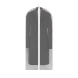 Husa de Depozitare cu Fermoar, Flippy, pentru Haine, de Protectie, pentru Voiaj, Netesut, Rezistent la Praf, 60x140 cm, Transparent-Alb-0