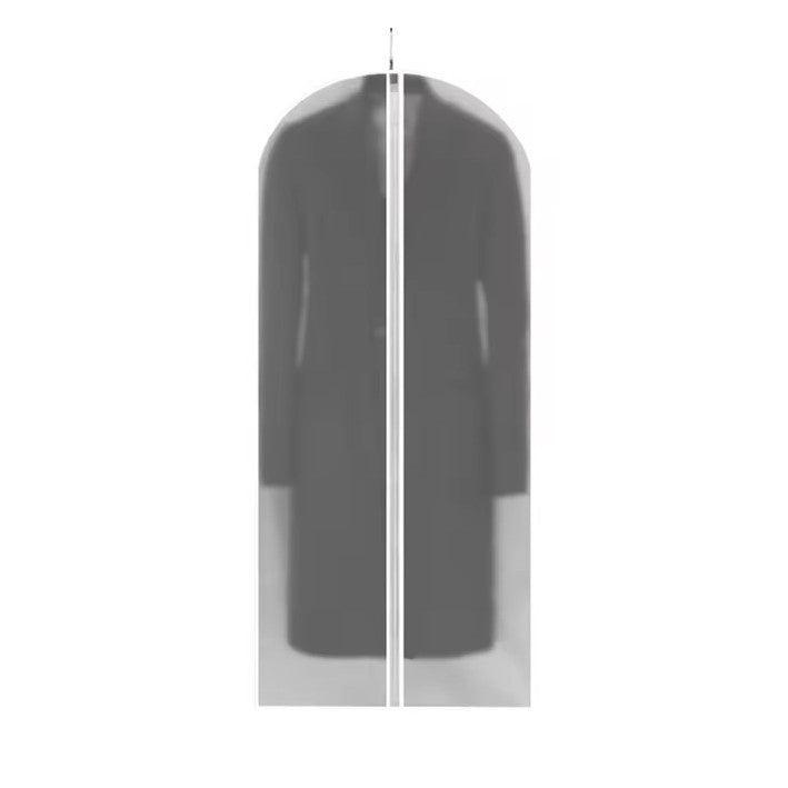 Husa de Depozitare cu Fermoar, Flippy, pentru Haine, de Protectie, pentru Voiaj, Netesut, Rezistent la Praf, 60x140 cm, Transparent-Alb-0