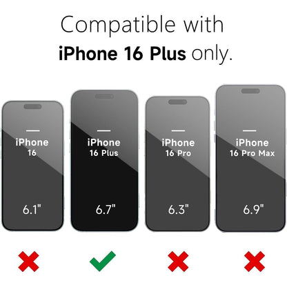 Husa de Protectie Matte TPU, Flippy, pentru Apple iPhone 16 Plus, Protectie Camera, Antisoc, Antizgariere, Antialunecare, Acoperire Completa, Negru-4