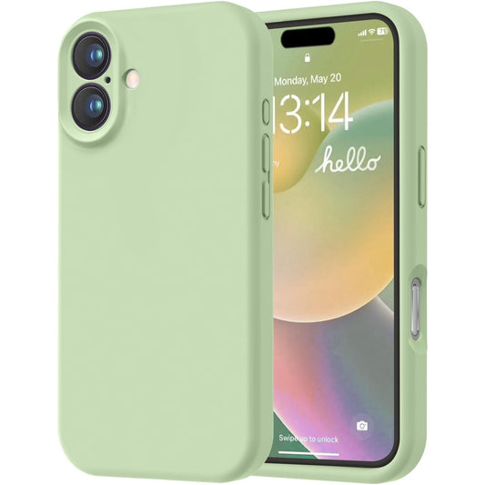 Husa de Protectie Matte TPU, Flippy, pentru Apple iPhone 16 Plus, Protectie Camera, Antisoc, Antizgariere, Antialunecare, Acoperire Completa, Verde-0