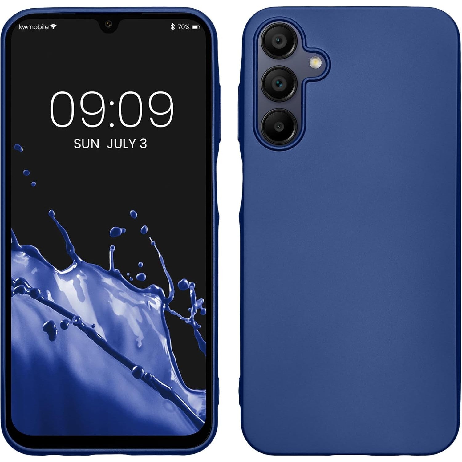 Husa de Protectie Matte TPU, Flippy, pentru Samsung Galaxy A15, Protectie Camera, Antisoc, Antizgariere, Antialunecare, Acoperire Completa, Albastru-0