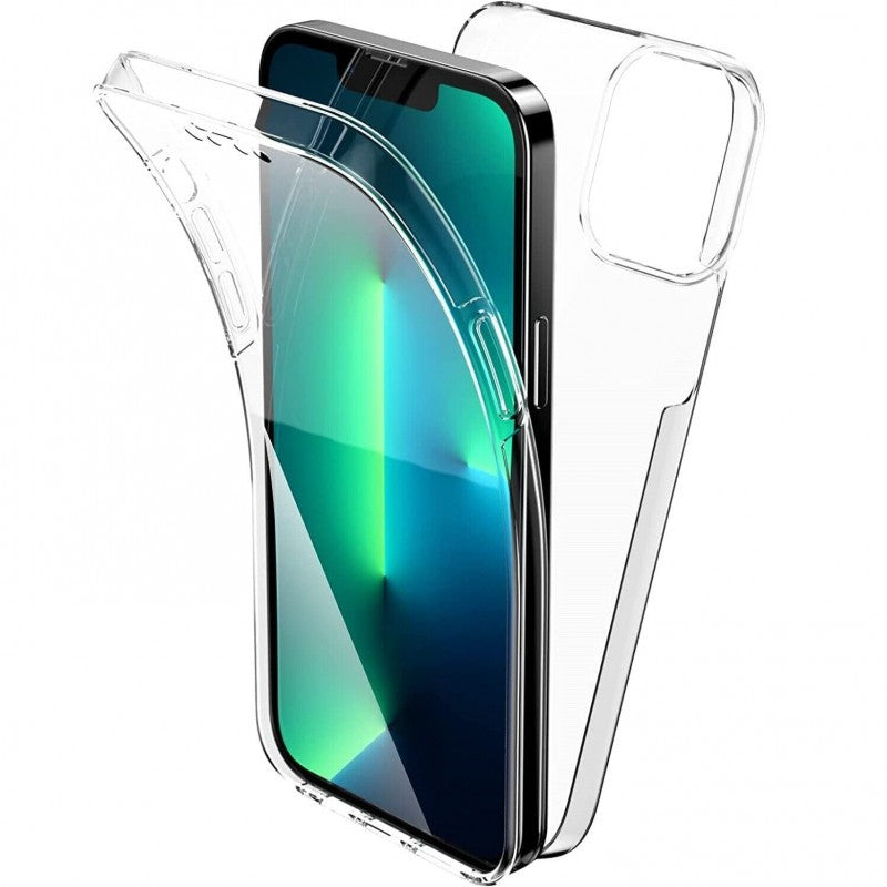 Husa de protectie Flippy 360 grade, PC+TPU+Folie policarbonat, pentru Apple iPhone 14 Pro Max , Transparent-0