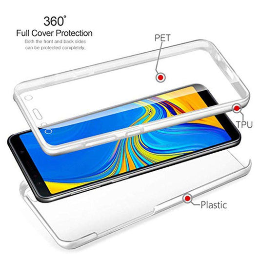 Husa de protectie Flippy 360 grade, PC+TPU+Folie policarbonat, pentru Apple iPhone 14 Pro , Transparent-1