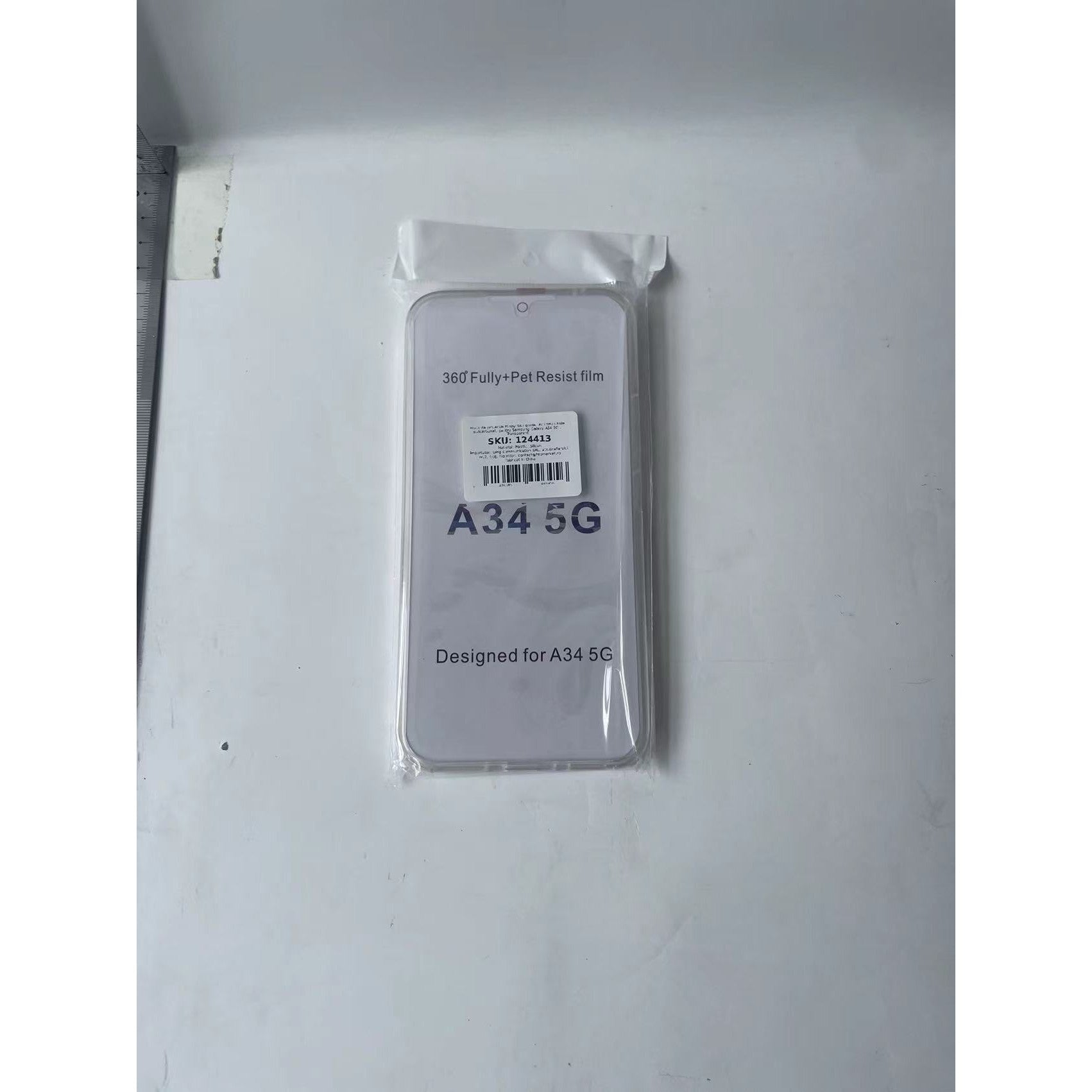 Husa de protectie Flippy 360 grade, PC+TPU+Folie policarbonat, pentru Samsung Galaxy A34 5G , Transparent-6