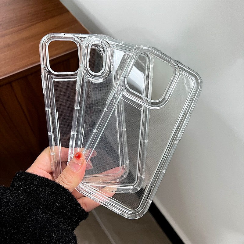 Husa de protectie Flippy, Airbag Shock Absorption, TPU, pentru Apple iPhone 14 Plus , Transparent-7