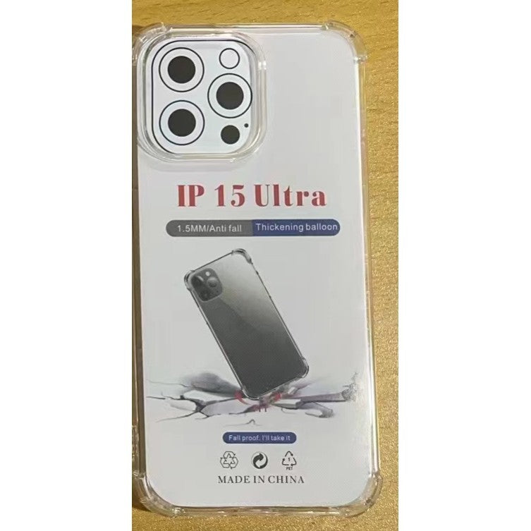 Husa de protectie Flippy, TPU, pentru Apple iPhone 15 Pro Max, Antisoc, Protectie colturi, Rezistenta la impact, 1.5 mm, Transparenta-1