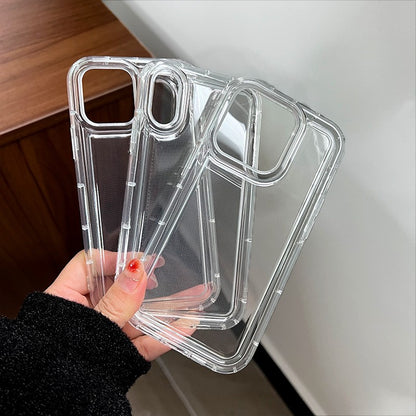 Husa de protectie Flippy, Airbag Shock Absorption, TPU, pentru Apple iPhone SE 2022 , Transparent-2