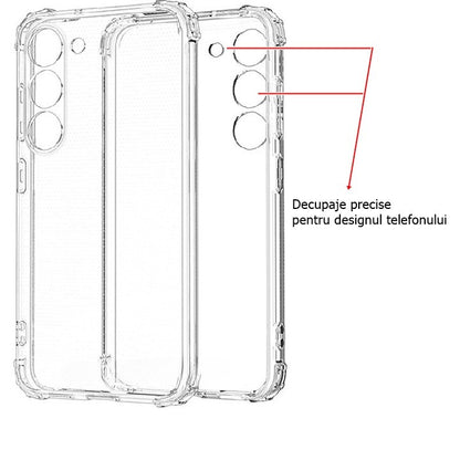 Husa de protectie Flippy, TPU, pentru Samsung A14 5G, Antisoc, Protectie colturi, Rezistenta la impact, Transparenta-3