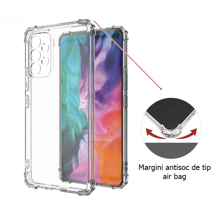 Husa de protectie Flippy, TPU, pentru Samsung A53 5G, Antisoc, Protectie colturi, Rezistenta la impact, Transparenta-3