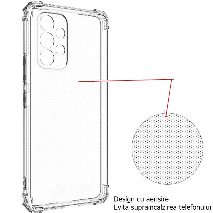 Husa de protectie Flippy, TPU, pentru Samsung A53 5G, Antisoc, Protectie colturi, Rezistenta la impact, Transparenta-4
