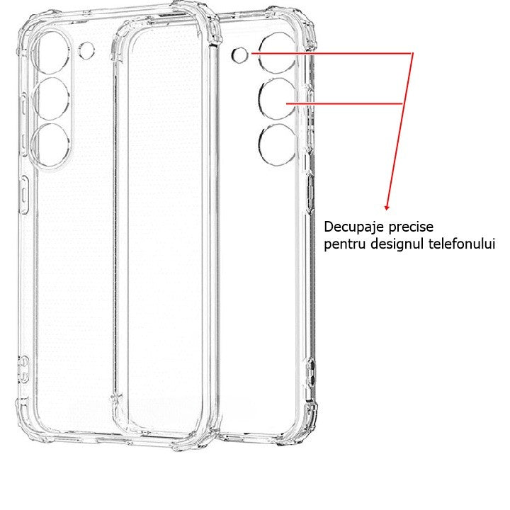 Husa de protectie Flippy, TPU, pentru Samsung A54 5G, Antisoc, Protectie colturi, Rezistenta la impact, Transparenta-3