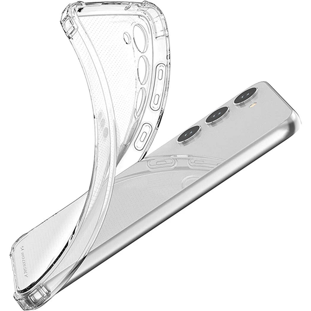 Husa de protectie Flippy, Airbag Shock Absorption, TPU, pentru Samsung Galaxy A14 4G/5G , Transparent-2