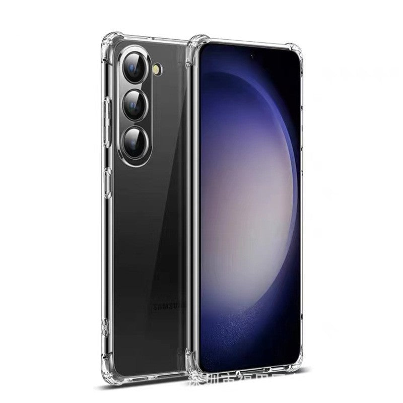Husa de protectie Flippy, Airbag Shock Absorption, TPU, pentru Samsung Galaxy S22 DS 5G , Transparent-0