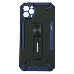 Husa de protectie Flippy compatibila cu Apple iPhone 11 Defender Model 4 cu suport, Albastru inchis-0