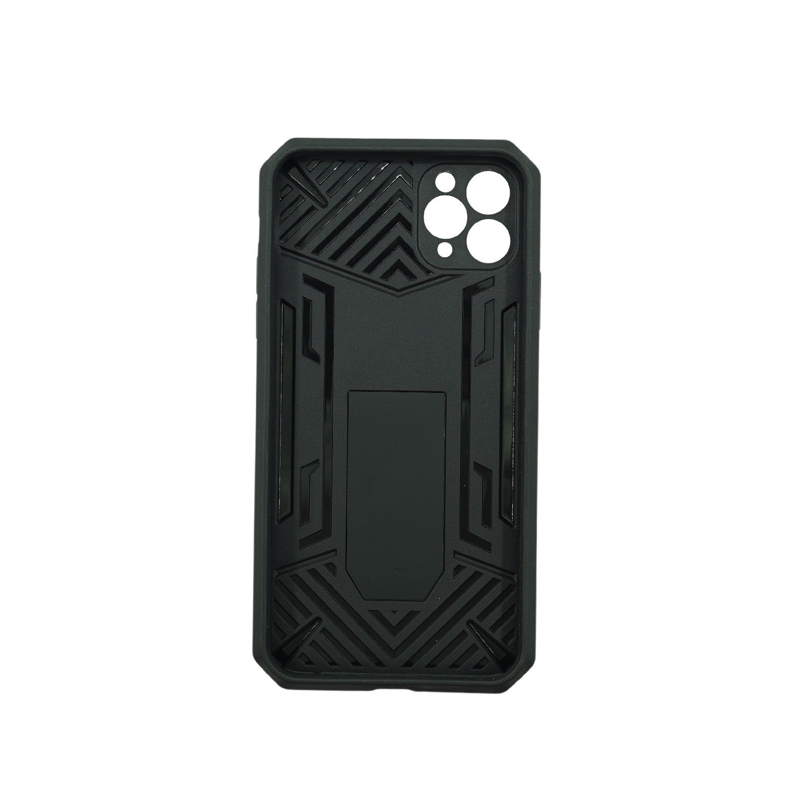 Husa de protectie Flippy compatibila cu Apple iPhone 11 Defender Model 4 cu suport, Verde deschis-1