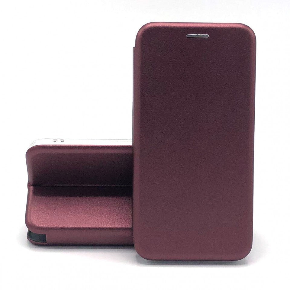 Husa de protectie Flippy compatibila cu Apple iPhone 11 Pro Magnet Book Case Bordo-1