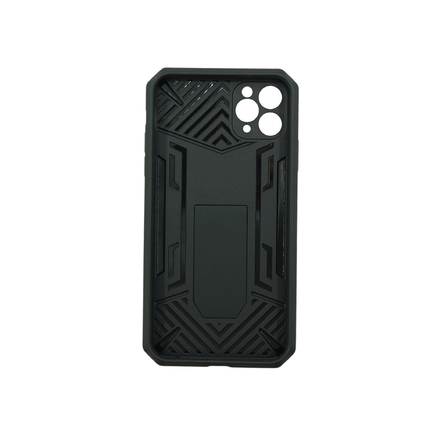 Husa de protectie Flippy compatibila cu Apple iPhone 11 Pro Defender Model 4 cu suport, Negru-1