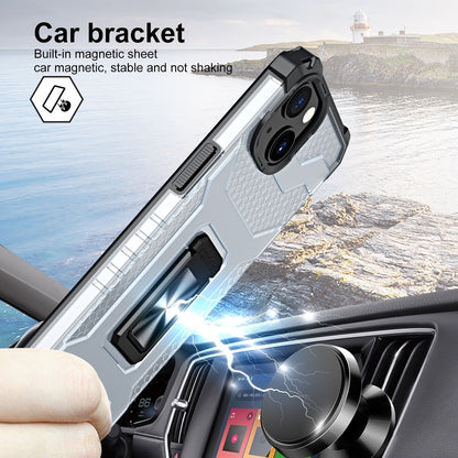 Husa de protectie Flippy compatibila cu Apple iPhone 13 Acrylic Armor cu suport Negru-2