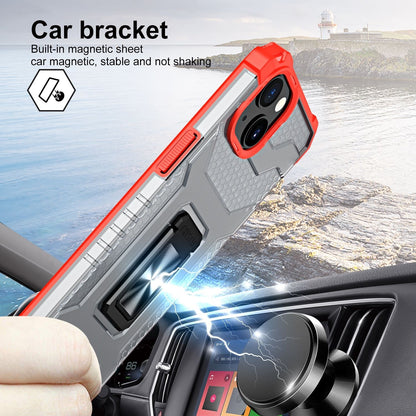 Husa de protectie Flippy compatibila cu Apple iPhone 13 Acrylic Armor cu suport Rosu-2