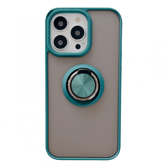 Husa de protectie Flippy compatibila cu Apple iPhone 13,Defender cu prindere inel,Verde-0