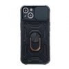 Husa de protectie Flippy compatibila cu Apple iPhone 13 Defender Model 4 cu suport,Negru-0