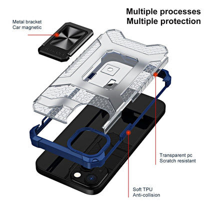 Husa de protectie Flippy compatibila cu Apple iPhone 13 Mini Acrylic Armor cu suport Albastru-5