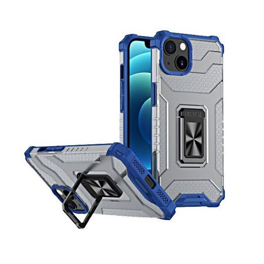 Husa de protectie Flippy compatibila cu Apple iPhone 13 Mini Acrylic Armor cu suport Albastru-0