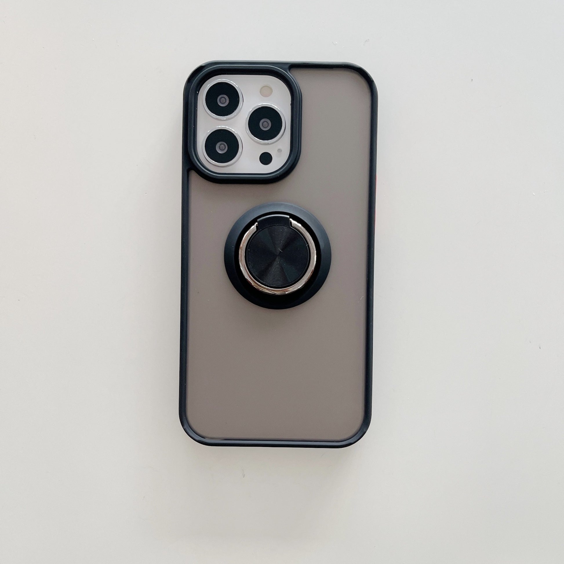 Husa de protectie Flippy compatibila cu Apple iPhone 13 Mini,Defender cu prindere inel,Negru-2