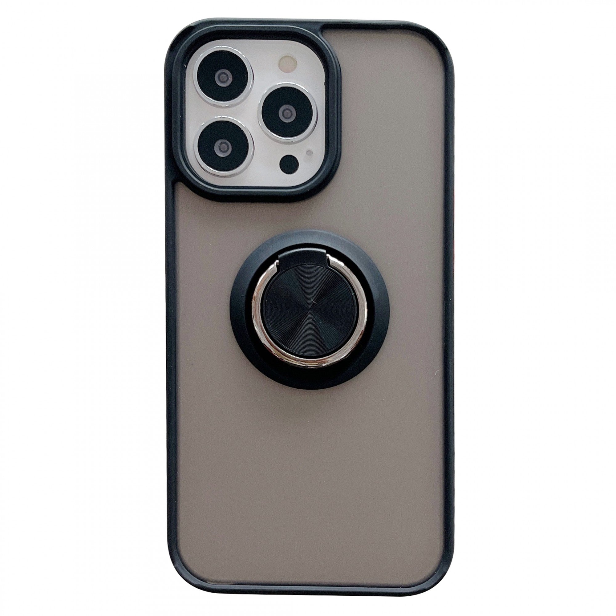 Husa de protectie Flippy compatibila cu Apple iPhone 13 Mini,Defender cu prindere inel,Negru-0