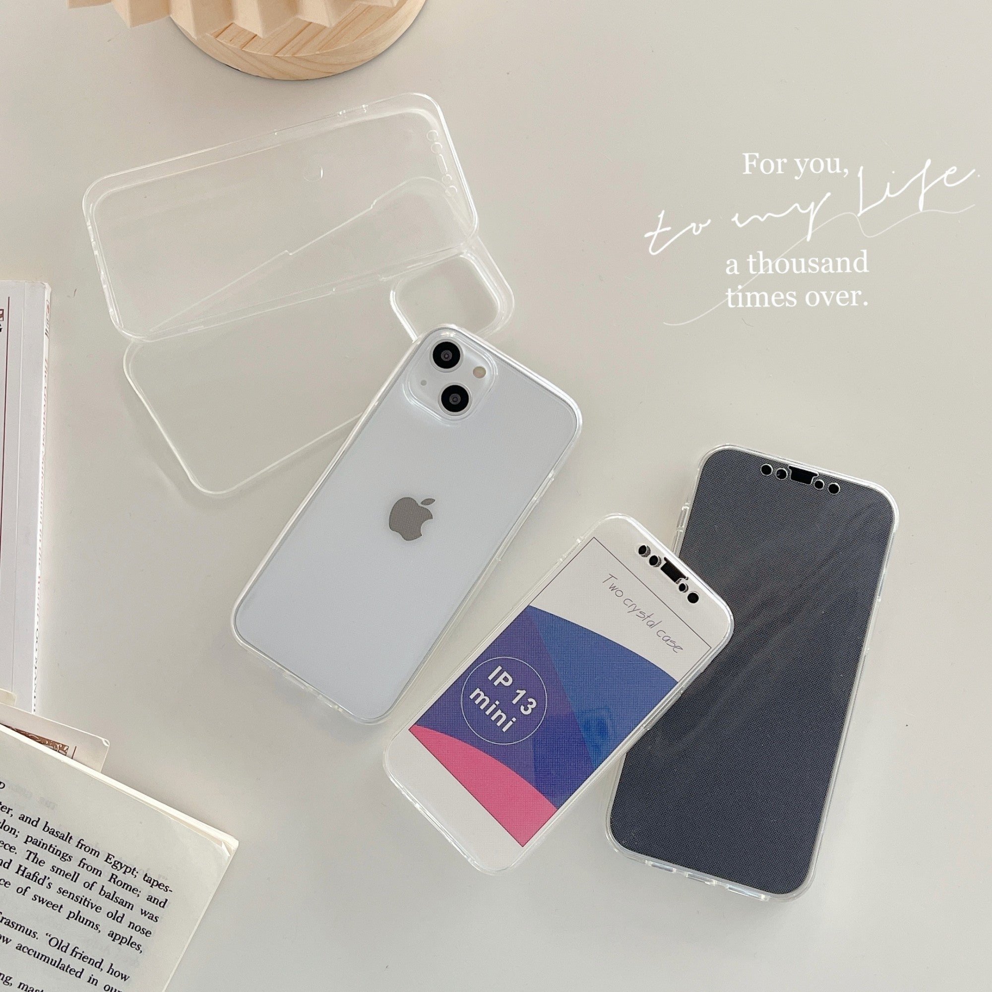 Husa de protectie Flippy compatibila cu Apple iPhone 13 Mini Full Tpu 360 Transparent-1
