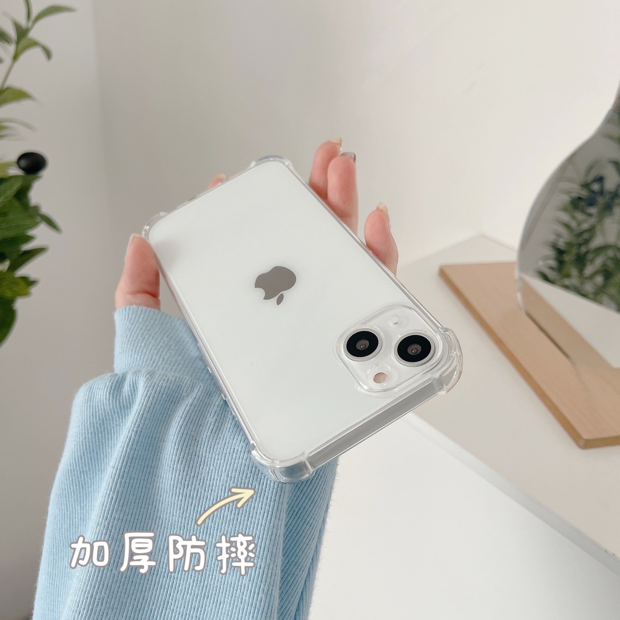 Husa de protectie Flippy compatibila cu Apple iPhone 13 Mini Tpu Antisoc 1.5 mm Transparent-1
