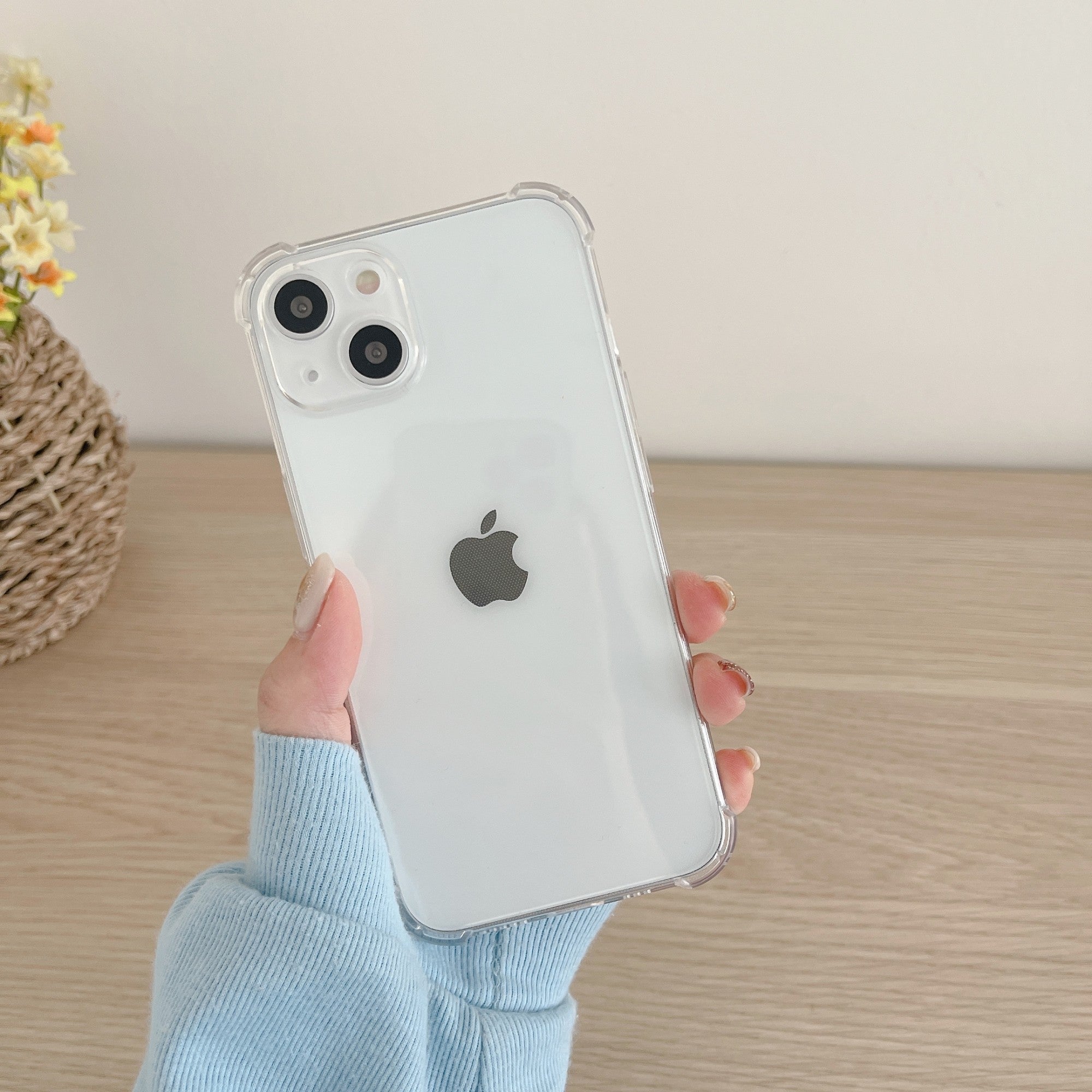 Husa de protectie Flippy compatibila cu Apple iPhone 13 Mini Tpu Antisoc 1.5 mm Transparent-2