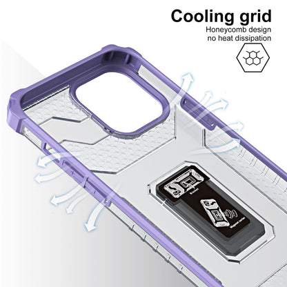 Husa de protectie Flippy compatibila cu Apple iPhone 13 Pro Acrylic Armor cu suport Mov-5