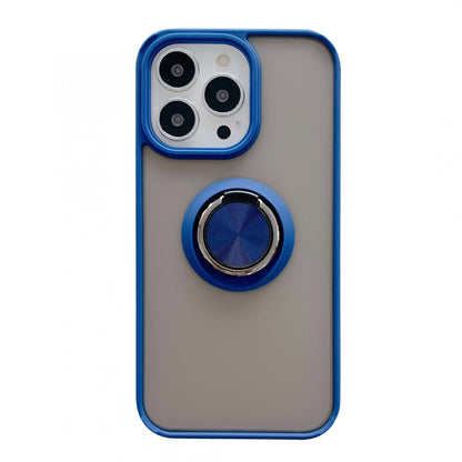 Husa de protectie Flippy compatibila cu Apple iPhone 13 Pro,Defender cu prindere inel,Albastru-0