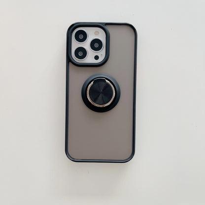 Husa de protectie Flippy compatibila cu Apple iPhone 13 Pro,Defender cu prindere inel,Negru-2