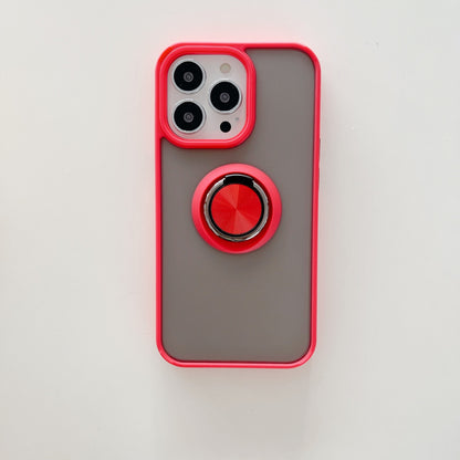 Husa de protectie Flippy compatibila cu Apple iPhone 13 Pro,Defender cu prindere inel,Rosu-2