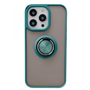 Husa de protectie Flippy compatibila cu Apple iPhone 13 Pro,Defender cu prindere inel,Verde-0