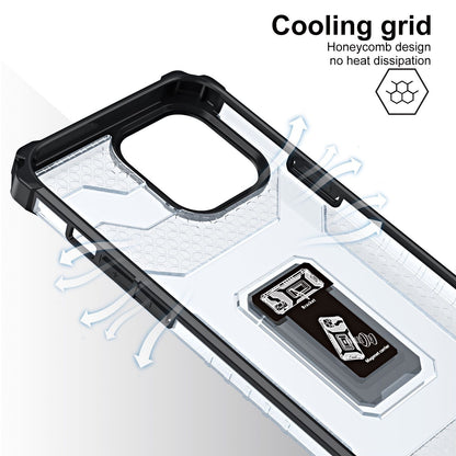 Husa de protectie Flippy compatibila cu Apple iPhone 13 Pro Max Acrylic Armor cu suport Negru-4