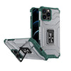 Husa de protectie Flippy compatibila cu Apple iPhone 13 Pro Max Acrylic Armor cu suport Verde Inchis-0