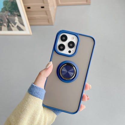 Husa de protectie Flippy compatibila cu Apple iPhone 13 Pro Max,Defender cu prindere inel,Albastru-1