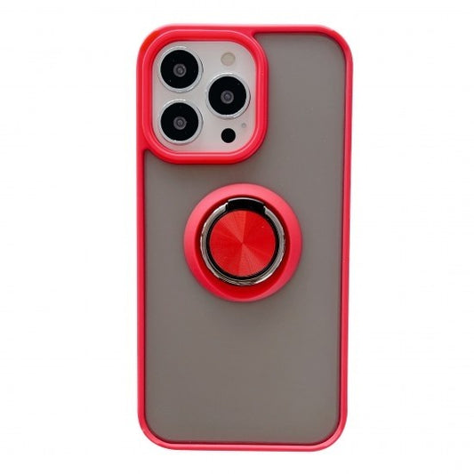 Husa de protectie Flippy compatibila cu Apple iPhone 13 Pro Max,Defender cu prindere inel,Rosu-0