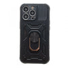 Husa de protectie Flippy compatibila cu Apple iPhone 13 Pro Max Defender Model 4 cu suport,Negru-0