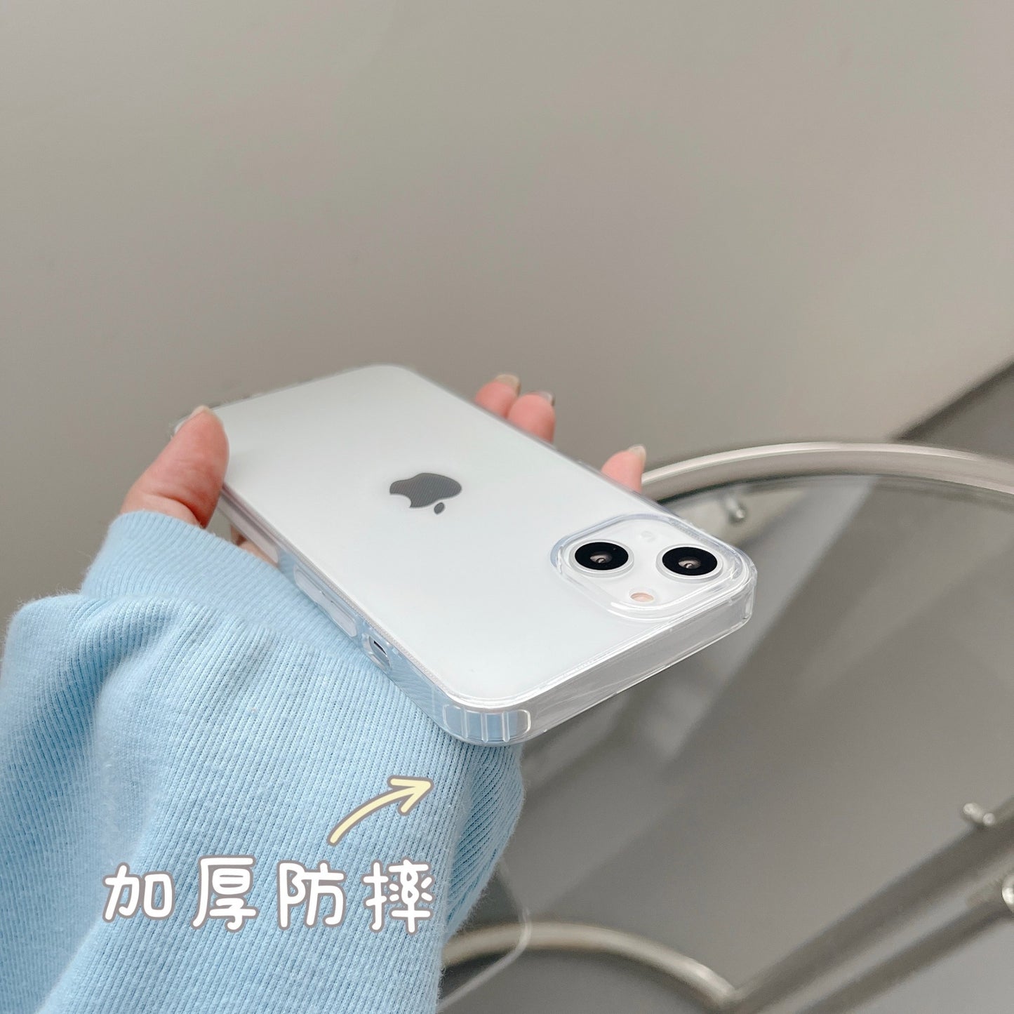 Husa de protectie Flippy compatibila cu Apple iPhone 13 Protect Plus Transparent-1
