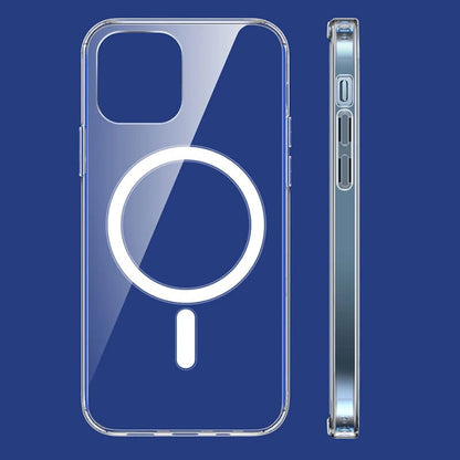 Husa de protectie Flippy compatibila cu Apple iPhone 15, MagSafe Blister, gaura mare camera, transparenta-5